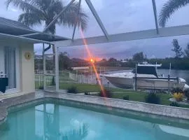 Sunsets on Grebe Waterfront Saltwater Heated Pool Retreat