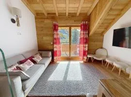 Le Sommet du Loup Duplex 82m2 3 chambres Vue montagne Garage et skiroom