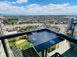 Mar, rio e serra! Loft com vista espetacular!