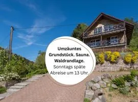 Holzhaus Enzklösterle am Wald: Sauna | eingezäunt