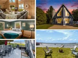 Lake Leelanau A Frame Waterfront Dock Fireplace 7550