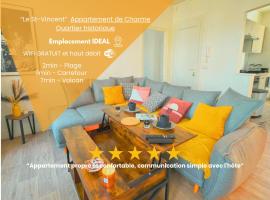 Hypercentre-Plage, Cocon Cozy et Chaleureux de 50m2 "LE SAINT-VINCENT"