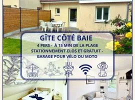 Coté Baie-Plage à 15min-Dog friendly-Parking clos