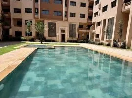 Garden View- Gueliz-Majorelle appartement 2 chambres- Wifi et piscines