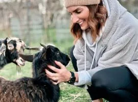 Historic Farm Romance with Miniature Goat Feeding at Hideaway Farmlet