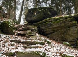 Am Schloss Wolkenstein, 86m2, 3BR, Babybett, Office, hotel v mestu Wolkenstein