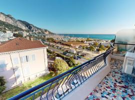 98GB - Nice 2P with terrace and side sea view, hotel in Menton