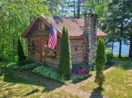 Authentic Maine Log Cabin Lakefront Cozy