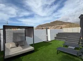 Modern house with sea views, pool and a chillout terrace