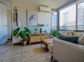 2D 2B, hasta 4 personas, Vista cordillera, Parking, AC & Calefacción