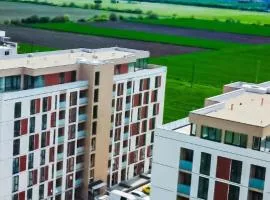 SHoliday Sky Panoramic Apartment New Building Private Parking