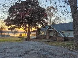 Deck & Yard: Wolf Creek Waterfront Home in Grove!