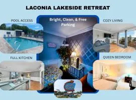Escape to a Modern Laconia Condo With Pool, Balcony & Free Parking!