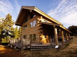 Mosier Cabin Hot Tub Mt Adams View