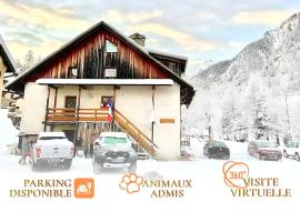 CASA-La Lorraine lovely studio in a chalet St-Véran 4p，位于La Chalp-Sainte-Agathe的酒店