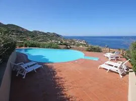 Rosmarino veranda and pool with sunset view