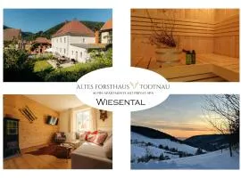 Altes Forsthaus - Fewo "Wiesental", privater "Spa" mit Sauna, Wanne und Relaxliegen, Todtnau- Feldberg