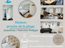 L'R du Phare maison à 150 mètres de la plage