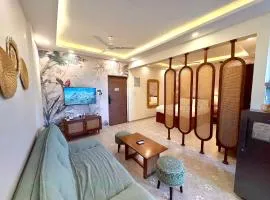 Bright Boho Studio Near Candolim Beach - Modern Amenities & Work Desk