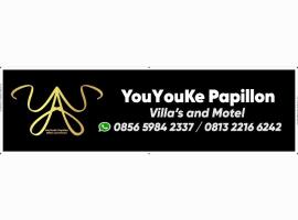 YouYouKe Papillon Villa Motel Karangpapak, hotel in Cilauteureun