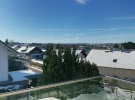 Panorama Apartment mit 2 Schlafzi im Allgäu mit Balkon