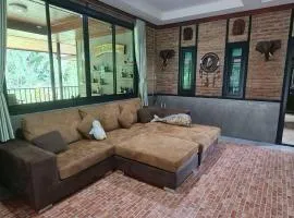 Peaceful house surrounding by nature