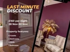 Luxury 2 Bedroom Georgian home, garden, Beach access, 6 guests