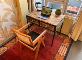Bedroom with Balcony and Boudha Stupa View