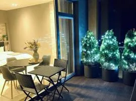 SkyGarden Studio - Private Terrace and View in Quiet Jūrmala