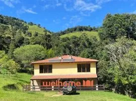 Chale Manticas Blue na Serra da Mantiqueira