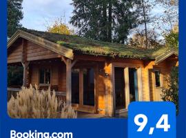 HderH - Eco Lodge op vakantiepark De IJsvogel, zwembaden, kids fun, natuur en rust, σαλέ σε Voorthuizen