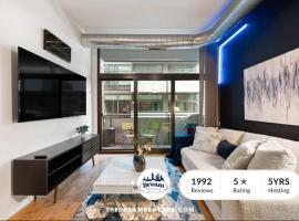 Sleek 2 Bed 2 Bath Condo in Trendy Fulton Market, hotel v destinaci Chicago