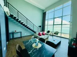 Modern Seaview 2BR Duplex High Floor Heart of George Town 73A