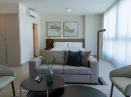 Furnished Studio with partial Ocean and City View