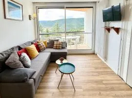 Pause détente vue montagnes