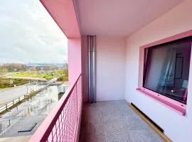 Bright studio with a view of the Black Forest