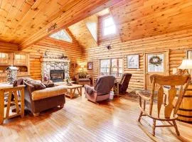 Spacious Log Home with 13 Acres, Ponds and Fire Pit!