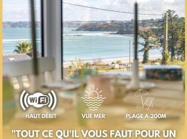 Maison cosy vue mer à 200m de la plage, hotel in Locquirec