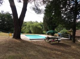 Grande maison de vacances avec piscine à Razès 190 m², hotel in Razès