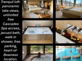 The Penthouse Bowness Tranquil Loft Jacuzzi Bath & Complimentary Cascades Spa Membership, hotel med onsen i Bowness-on-Windermere