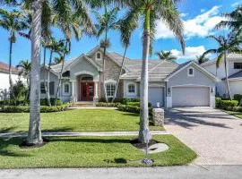 Waterfront home with pool, spa and boating access