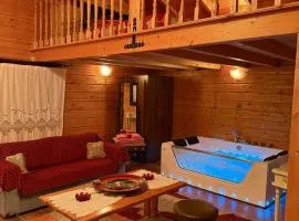Finnish wooden suite for 2 people two levels