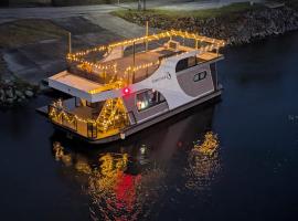 Hausboot bei Passau, barco en Windorf