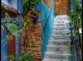 El patio azul Bohemio Mágico