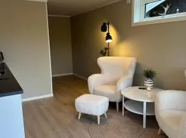 Modern studio apartment with wood-fired sauna