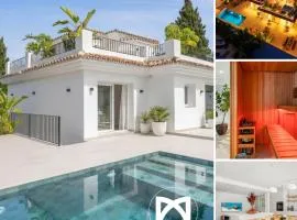 VACATION MARBELLA I Villa Ava, Private Heated Pool, Rooftop Hot Tub, Sauna, Luxury Interior, Golf and Sea Nearby