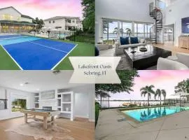 6BR Lakefront Home w Pool Pickleball More