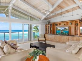 Beachfront Retreat w Ocean Views Bikes Balconies Ocean Haven by Avantstay，位于哈莱伊瓦的酒店