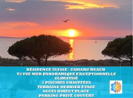 CAMARG'Beach Vue mer-Piscines-Plages-Tennis-Parking-4PERS, hotel con spa en Le Grau-du-Roi