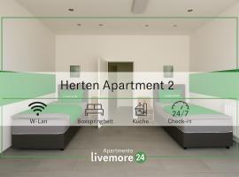 Livemore24 - Apartment 2 in Herten 24-7 Check-In, ξενοδοχείο σε Herten